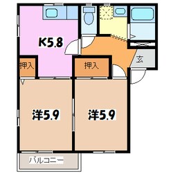 フレグランスローズの物件間取画像